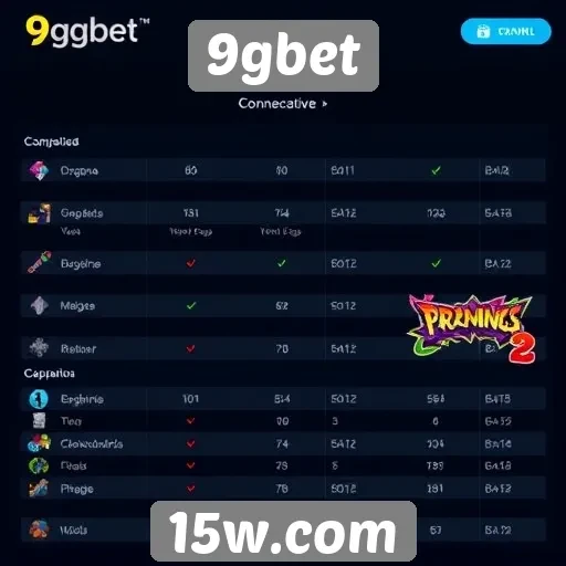 Comparativo entre jogos disponíveis no 9gbet